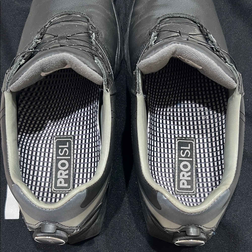 FootJoy Pro SL spikeless Black Men's Golf Shoes - Picture 7 of 9